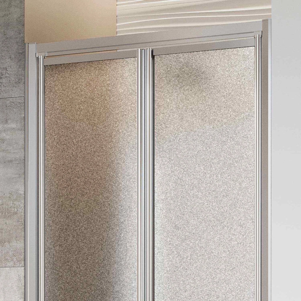 Porta Doccia 90CM H198 Cristallo Stampato C Apertura Saloon con Doppia Anta Battente mod. West