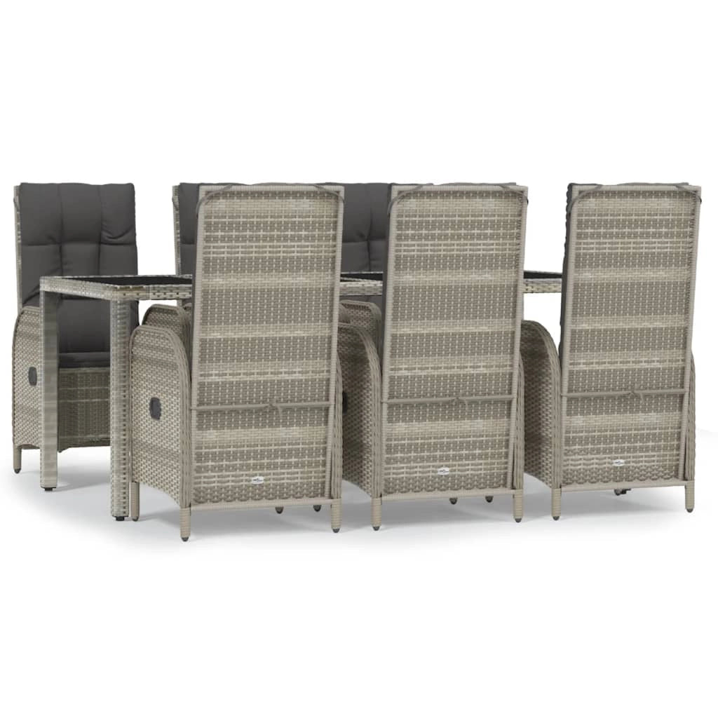 Set da pranzo da giardino in rattan grigio da 7 pezzi e cuscini 02_0014898