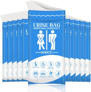 Sacchetti urinetti da campeggio - 11 pezzi di sacchetti portatili per urinare all'aperto - Sacchetti urinetti da viaggio - Sacchetti urinetti portatili per emergenze in auto - Sacchetti urinazione - per adulti, bambini e bambini