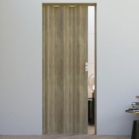 Porta a Soffietto da Interno 88,5x214 cm in PVC Florance Rovere Cognac Scuro