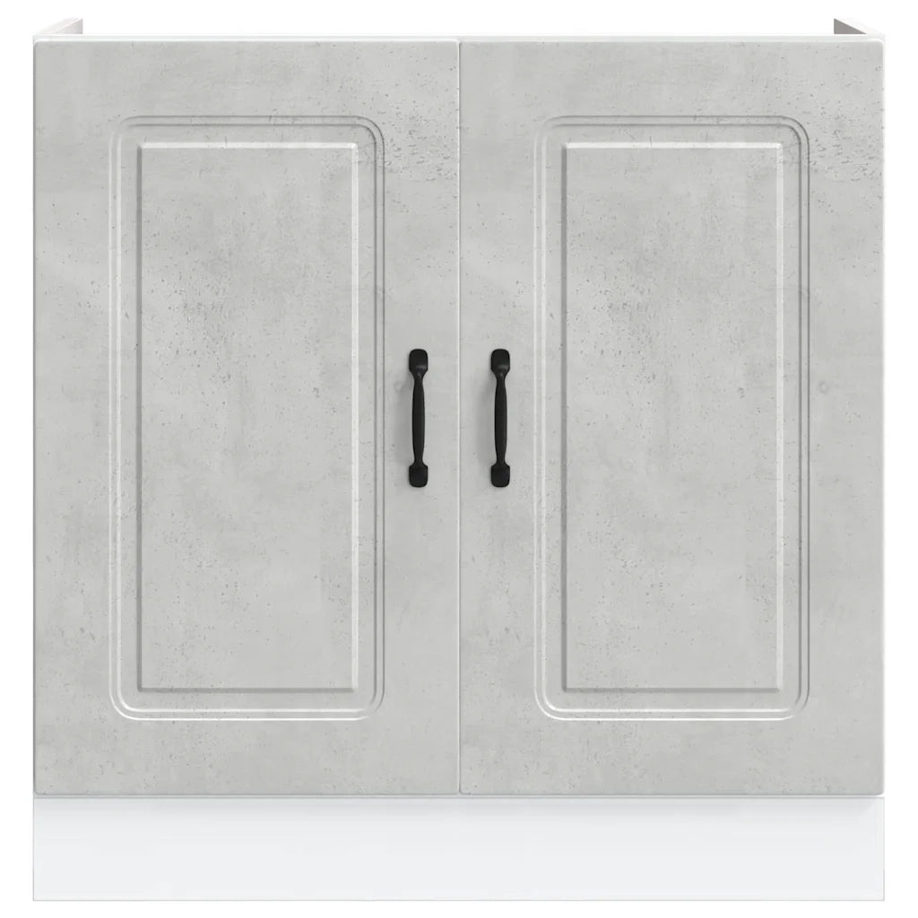 Mobile base lavello Kalmar Grigio Cemento 80x46x81,5 cm