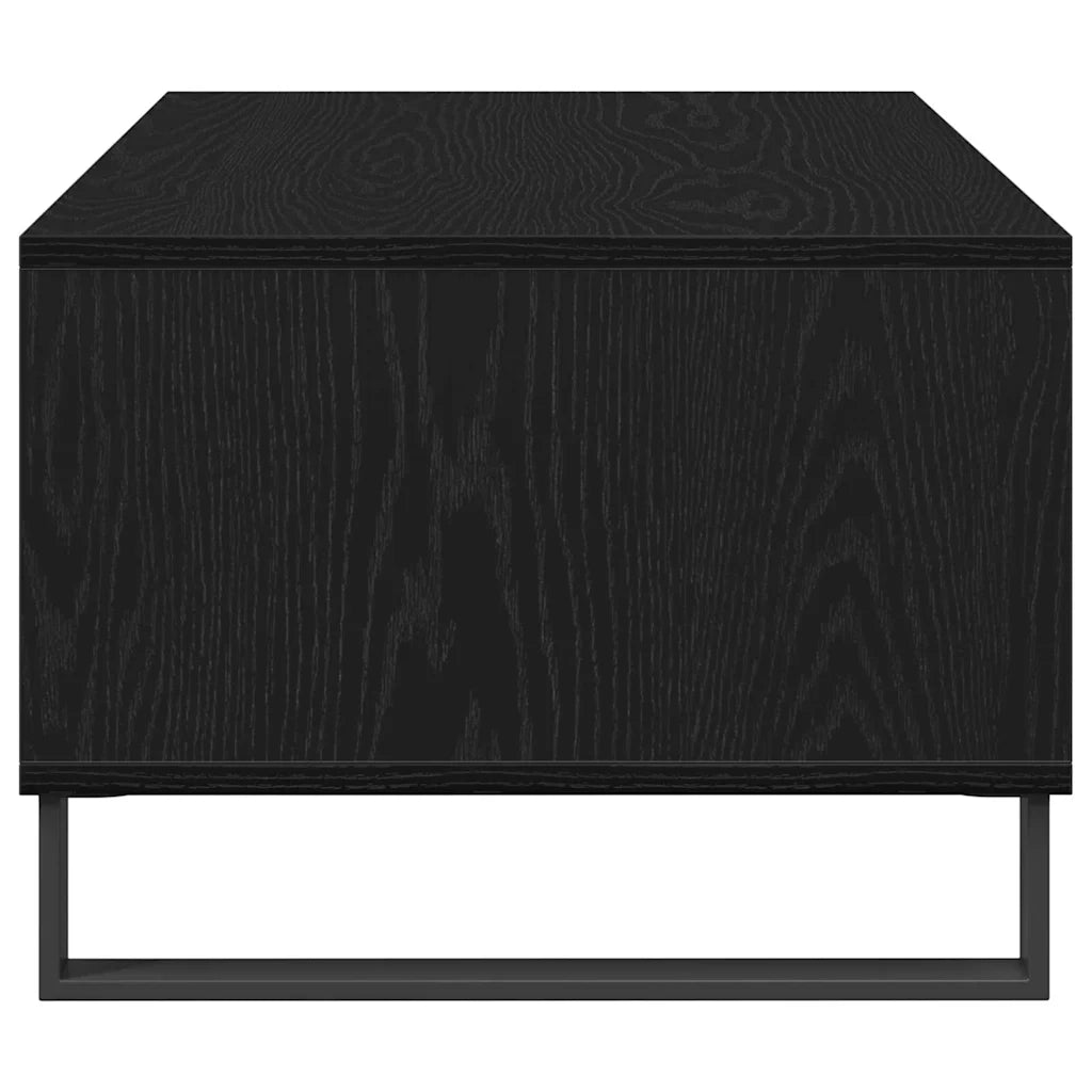 Tavolino da salotto con cassetto Rovere Nero 90 x 50 x 36.5 cm 862964