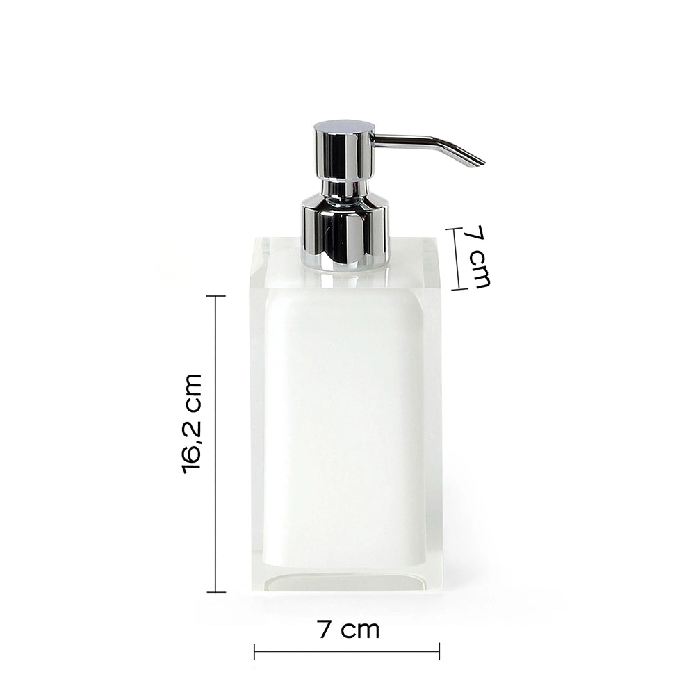 Set portaspazzolini / dosasapone d' appoggio Gedy linea Rainbow bianco