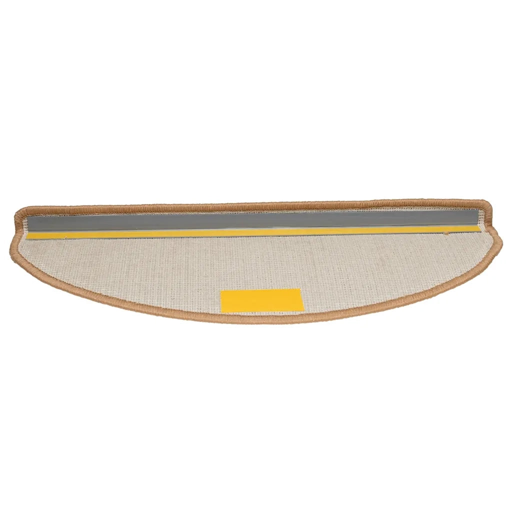 Tappetini per scale 20 pz | Gradini per Scale 65x21x4 cm Beige Semicircolari Grandi