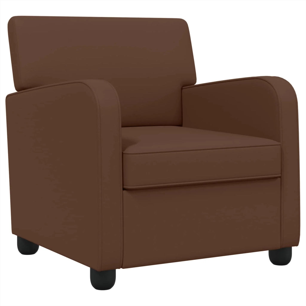 Poltrona Marrone Similpelle 42043428