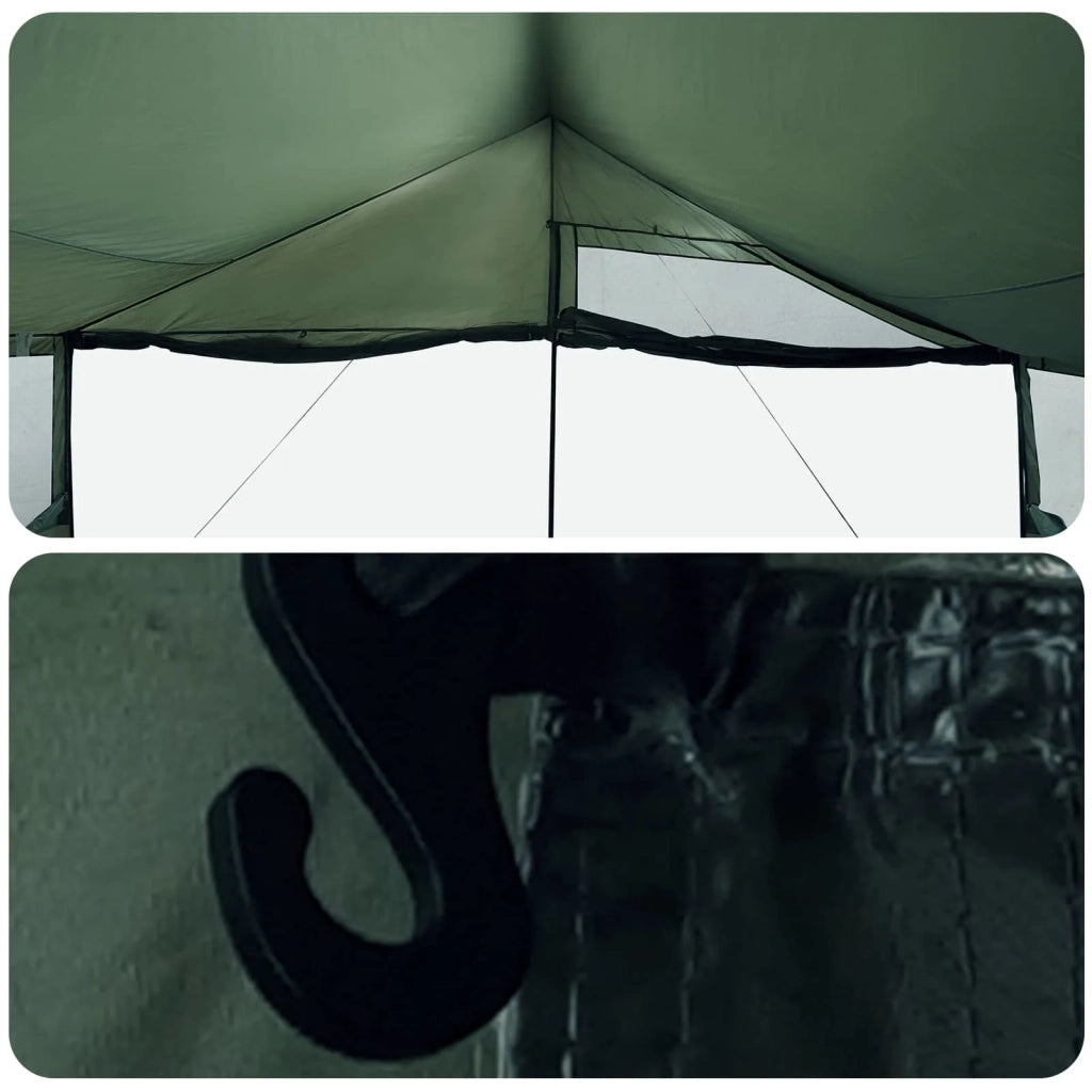Tenda Familiare con tetto Verde militare 600 x 400 x 268 cm 42028606