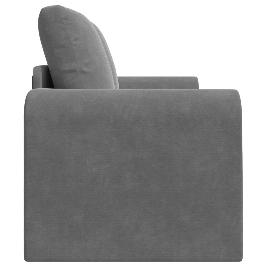 Divano letto Grigio scuro 148 x 71 x 83 cm Velluto 4106685