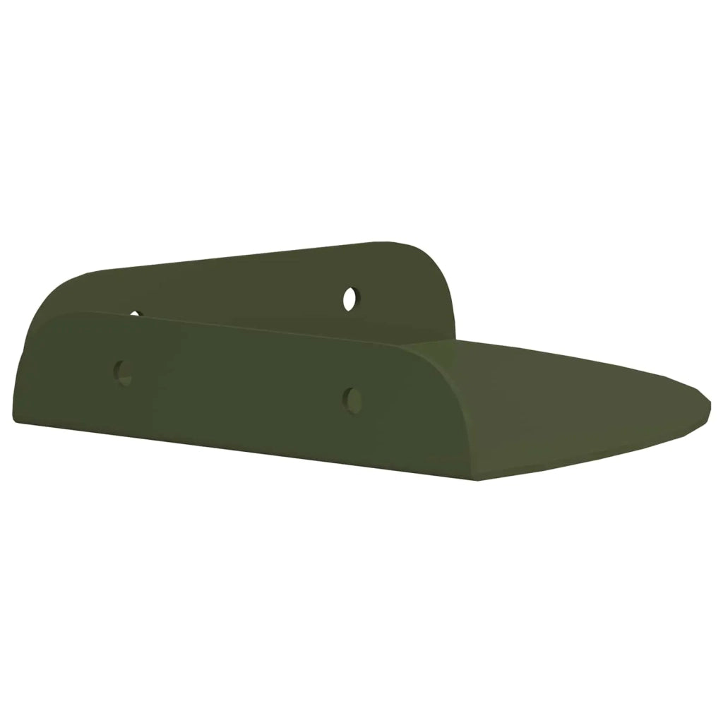 Mensola sospesa 2 pcs Verde oliva 15 x 15 x 2 cm