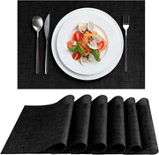 Set di 6 piastrelle in argento - 44x32 cm - Piastrella lavabile in PVC resistente al calore per tavolo