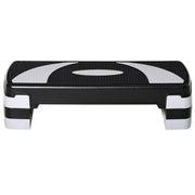 EasyComfort Stepper da Aerobica Regolabile in Altezza 10-15-20 cm Antiscivolo, Nero e Grigio