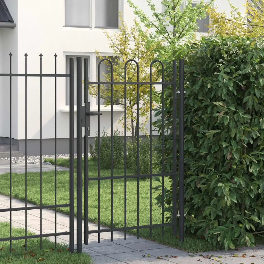 vidaXL Cancello per recinzione Grigio 100 x 150 cm