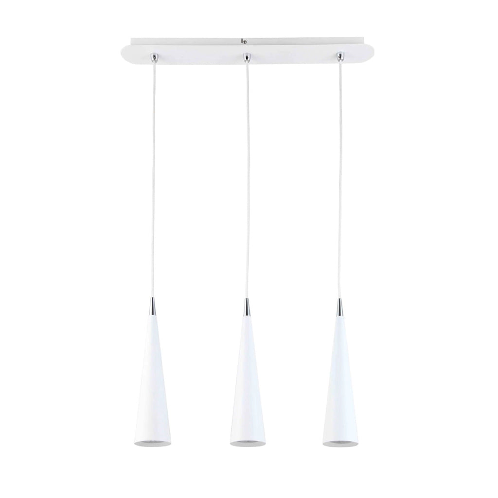 Italux Pietro lampadario moderno bianco 3xGU10 dimmerabile