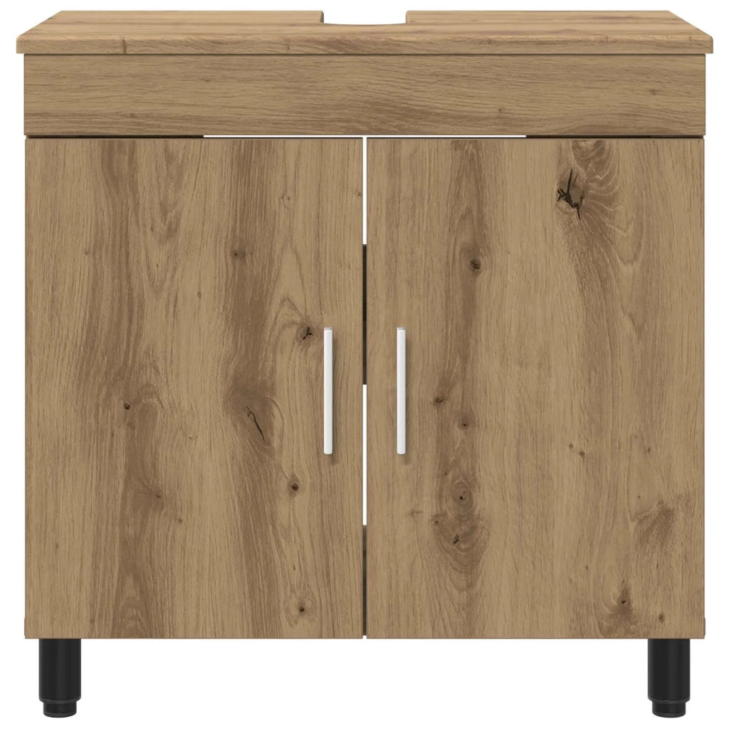 Mobiletto da bagno Rovere Artigianale 60 x 35 x 60 cm