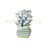 MINI PROFUMATORE MUGHETTO MARY IN CRISTALLO ACRILICO DECORATO BIANCO FRAGRANZA BY CHIARA FIRENZE DESTINO 50ML