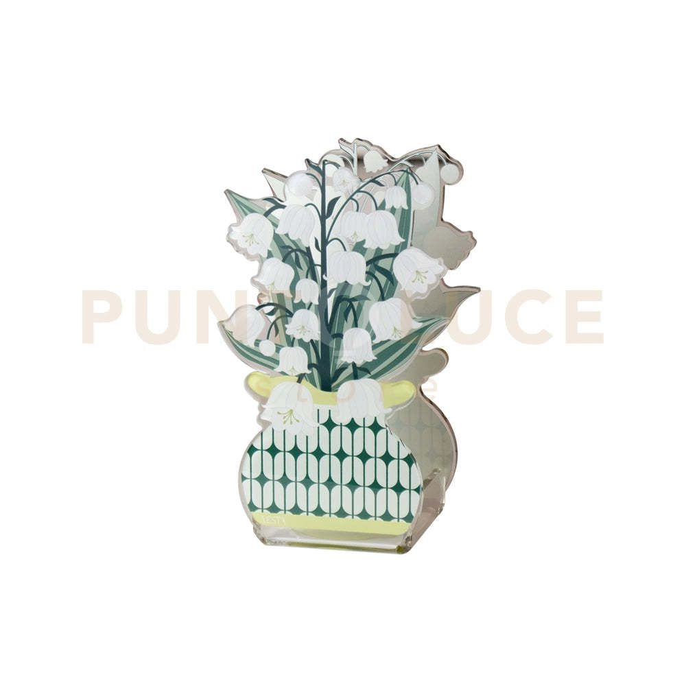 MINI PROFUMATORE MUGHETTO MARY IN CRISTALLO ACRILICO DECORATO BIANCO FRAGRANZA BY CHIARA FIRENZE DESTINO 50ML
