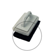 Feltro per frattone in plastica bianco confezione pz.12 b08lr9y8
