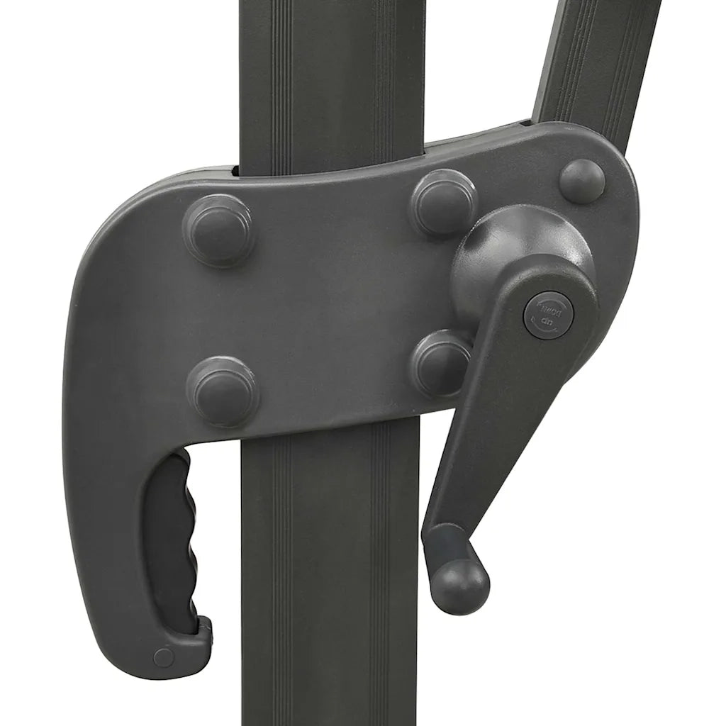 Ombrellone a Sbalzo con Palo e Luci a LED Azzurro 300 cm 312349