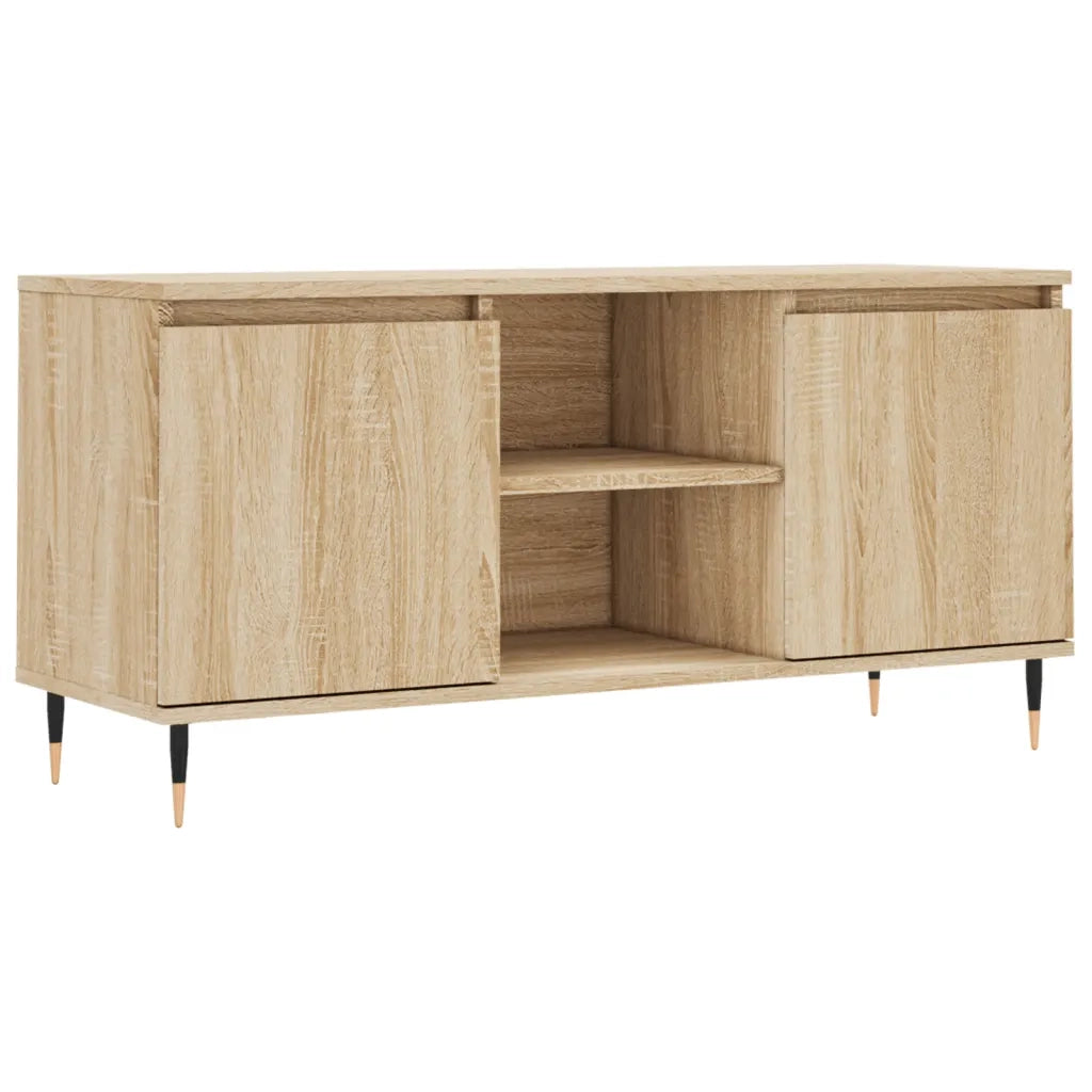 Mobile Porta TV Rovere Sonoma 104x35x50 cm in Legno Multistrato 827007