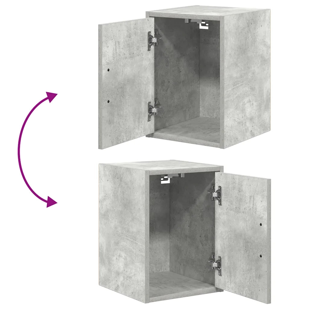 Pensile per Garage Grigio Cemento in Legno Multistrato 860613