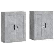 Armadietti a Parete 2 pz Grigio Cemento in Legno Multistrato CFW3399768