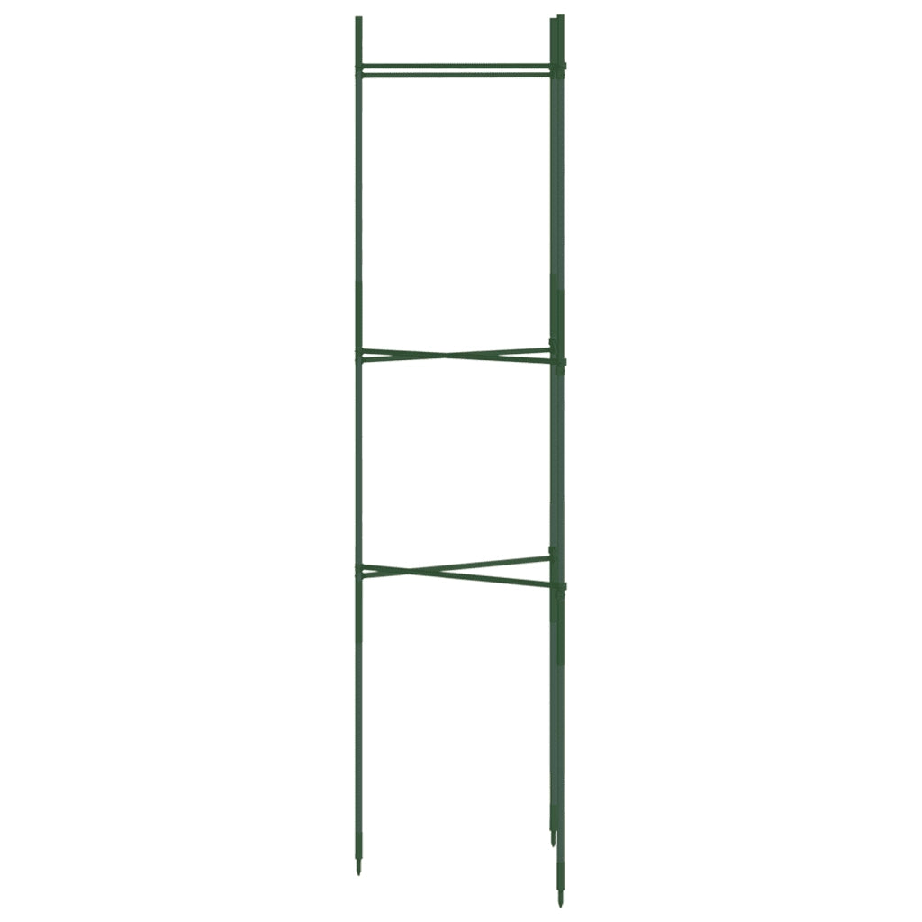 vidaXL Sostegni per Pomodori 4pz 116 cm in Acciaio e PP