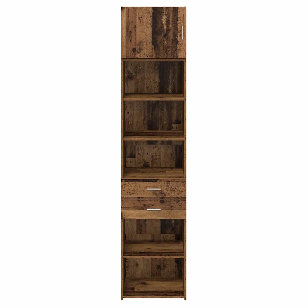 Credenza | Madia | Buffet da pranzo | Armadio da pranzo Legno vecchio 50 x 42,5 x 225 cm Legno multistrato