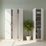 Tergu, Armadio Multiuso Grande Modulabile, 168x180h cm Bianco