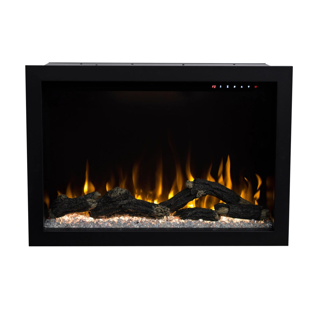 Camino Elettrico da Incasso 51x80x30,4 cm Effetto Fiamma 1500W Nepal 29 Nero