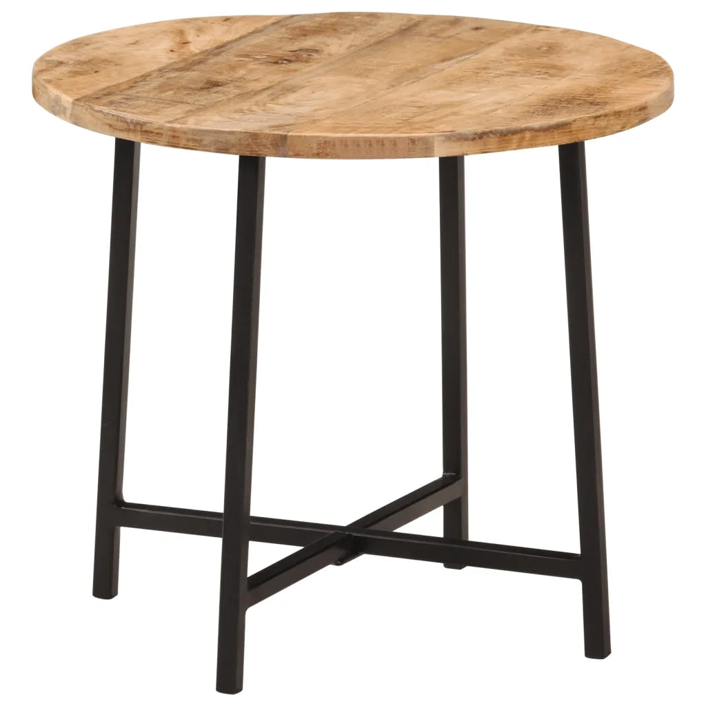 vidaXL Tavolo da Salotto 45x45x40cm in Legno Massello di Mango e Ferro