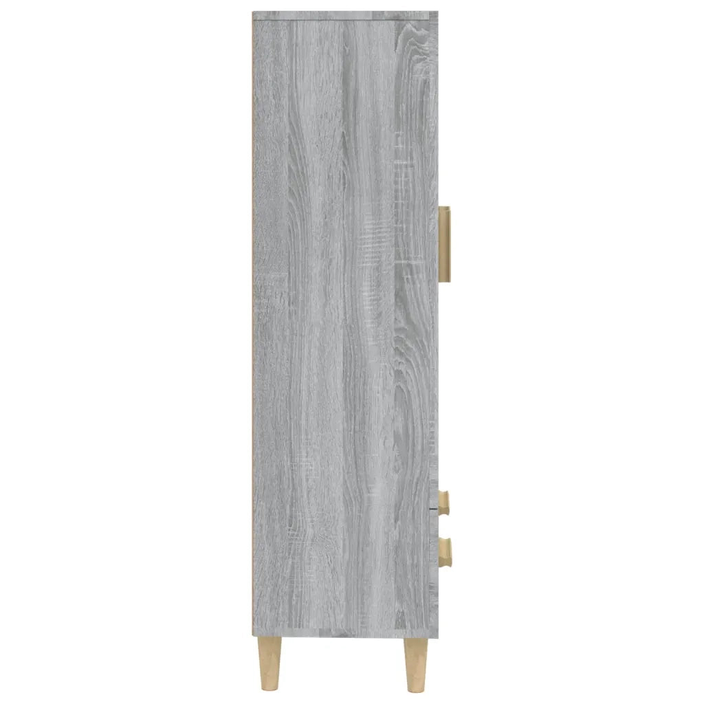 Credenza Grigio Sonoma 70x31x115 cm in Legno Multistrato 817484