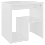 Comodino-Tavolino da notte Bianco 40x30x40 cm Legno Ingegnerizzato 268250
