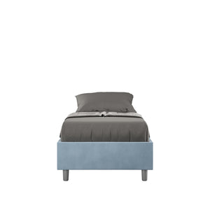Letto Singolo Sommier 80x210 cm con Rete Azelia Azzurro