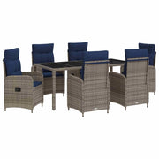 Set da pranzo per esterni 7 pcs polyrattan 3422332