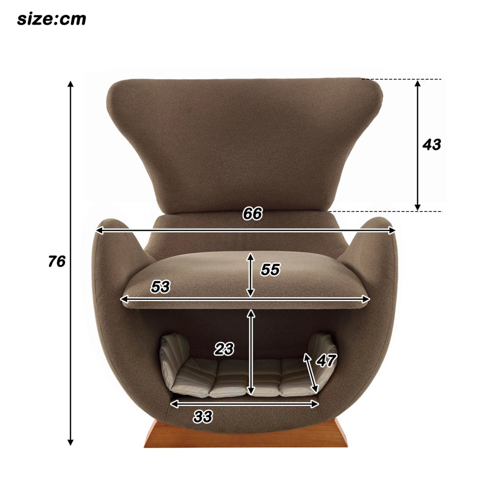 Poltrona lounge marrone con rifugio per animali