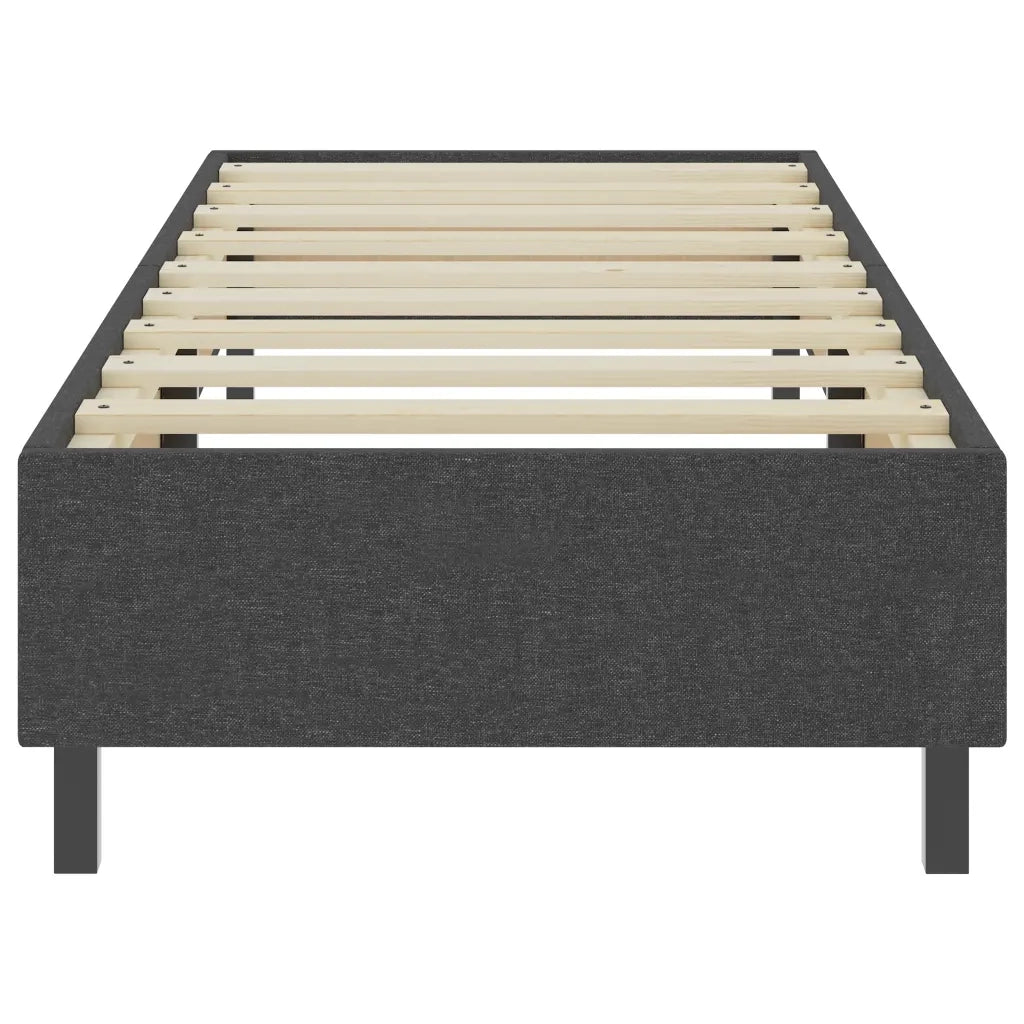 Letto a Molle Grigio in Tessuto 100x200 cm 287462