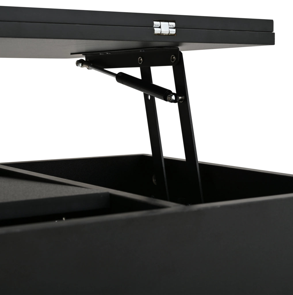 Tavolino sollevabile 3 in 1 con LED, presa integrata e vano contenitore