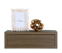 Mensola da Parete 1 Cassetto 45x13,4x23,7 cm in Fibra di Legno Lego Maxi Rovere Tabacco