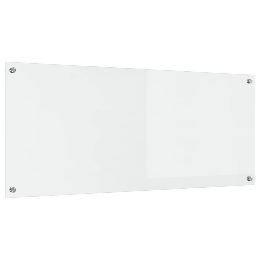 Schienale per Cucina Trasparente 120x50x0,6 cm in Vetro Temperato