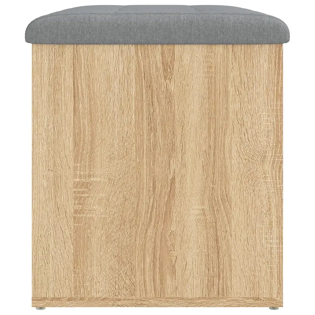 Panca Contenitore-Panca con Vano Portaoggetti-Sgabello Rovere Sonoma 62x42x45 cm Legno Agglomerato