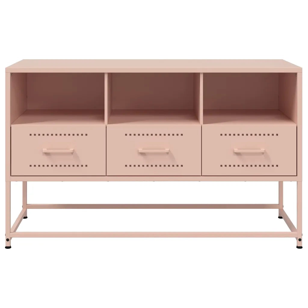 Mobile TV Rosa 100,5x39x60,5 cm in Acciaio