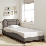 Giroletto senza Materasso Hvar Tortora 90x200 cm Tessuto