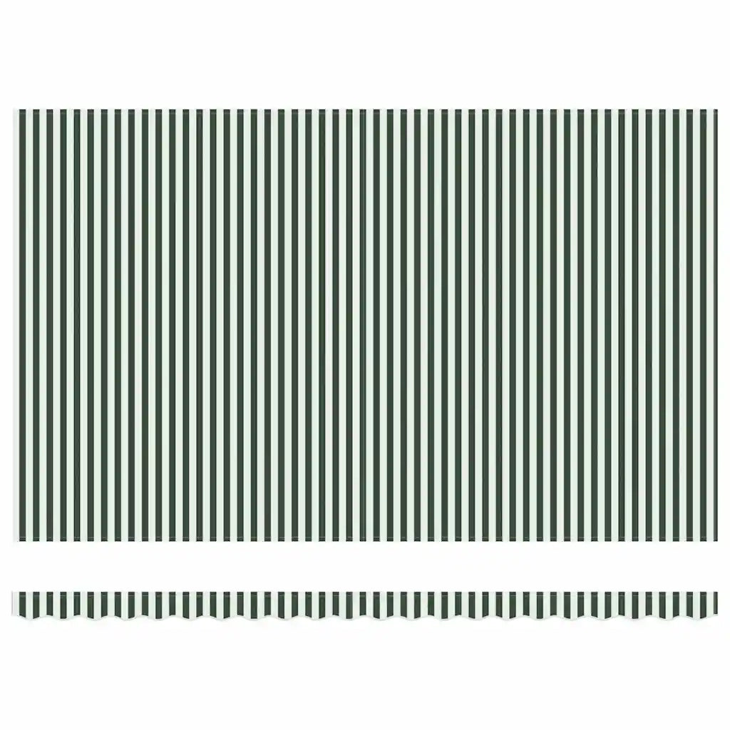 Telo di ricambio per tenda da sole Verde e Bianco 480 x 345 cm 42000663