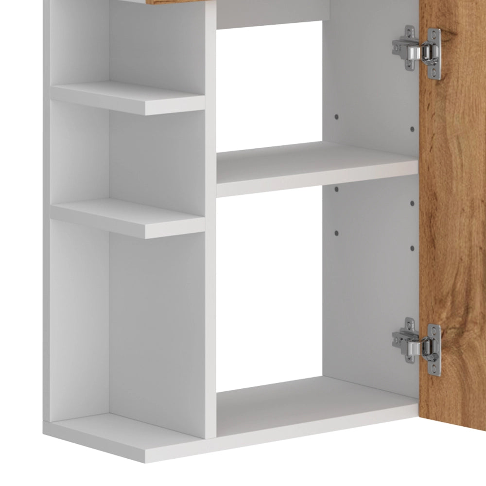 Vicco Set mobili bagno Quercia dorata 2 parti, con lavabo