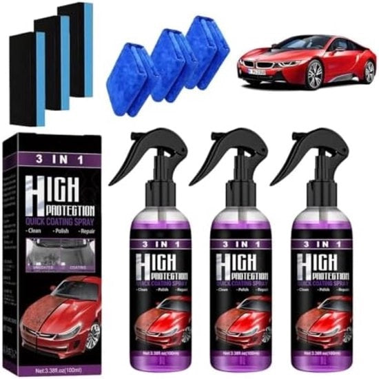 Spray di protezione auto 3 in 1 - Smalto ceramico e protezione contro le graffiature