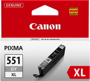 Canon CLI-551XL GY w/sec cartuccia d'inchiostro 1 pz Originale Resa elevata (XL) Grigio