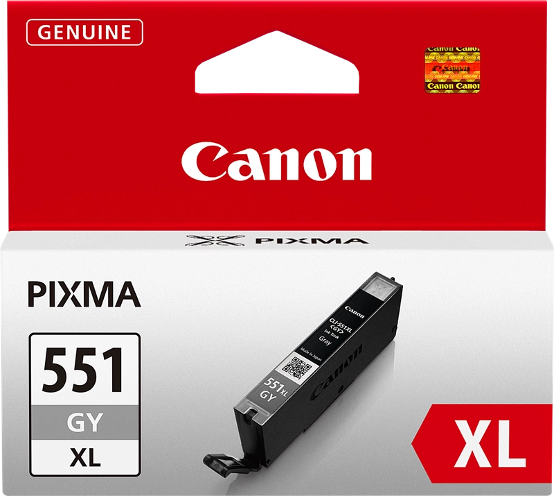 Canon CLI-551XL GY w/sec cartuccia d'inchiostro 1 pz Originale Resa elevata (XL) Grigio