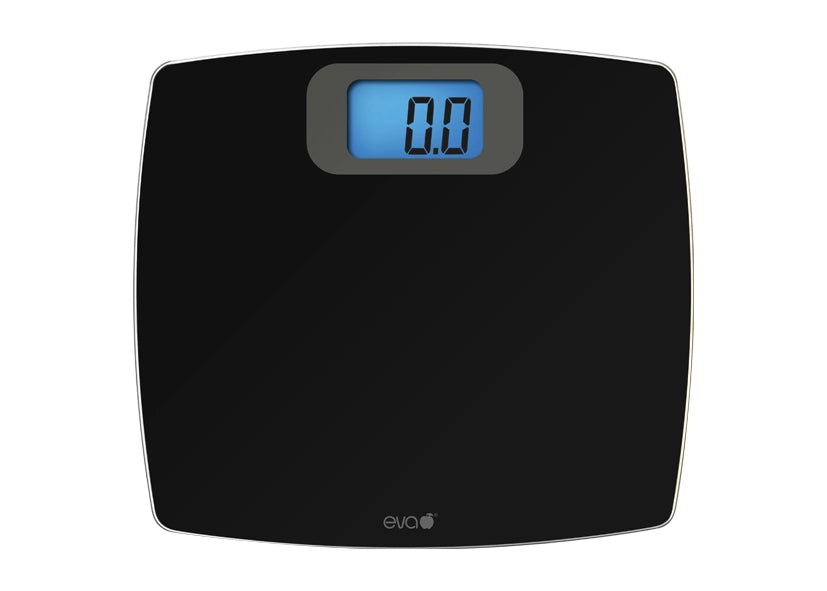 Bilancia Pesapersone Digitale in Vetro Bianca Max 200 kg div.50 g Eva Collection