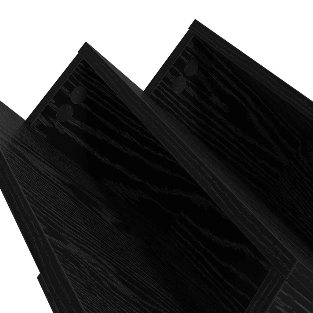 Scaffale per riviste Rovere Nero 53 x 40 x 28,5 cm CFW3751018