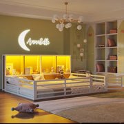 Letto Contenitore con Rete a Doghe ¨C MINIMAL ¨C Metallo Bianco 140x200