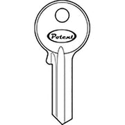 CHIAVE PIATTA POTENT K2750/60 ORIGINALE - OTTONE NICHELATO- 10 pezzi